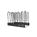 Hot Sell Amazon Stainless Steel Pan Organizer Adjustable Rack Shelf Kitchen Pan Rack